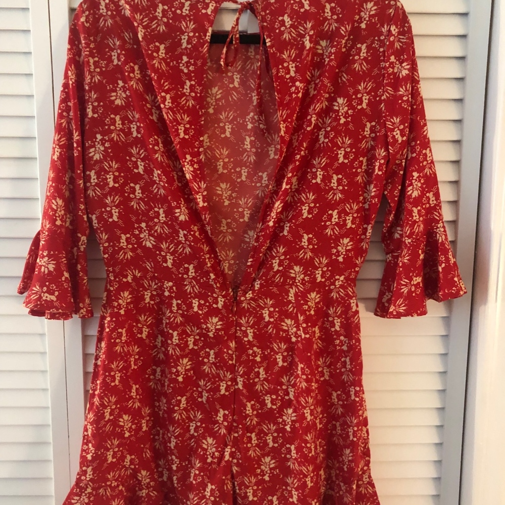 TopShop Floral Ruffle Romper - Picture 4 of 6
